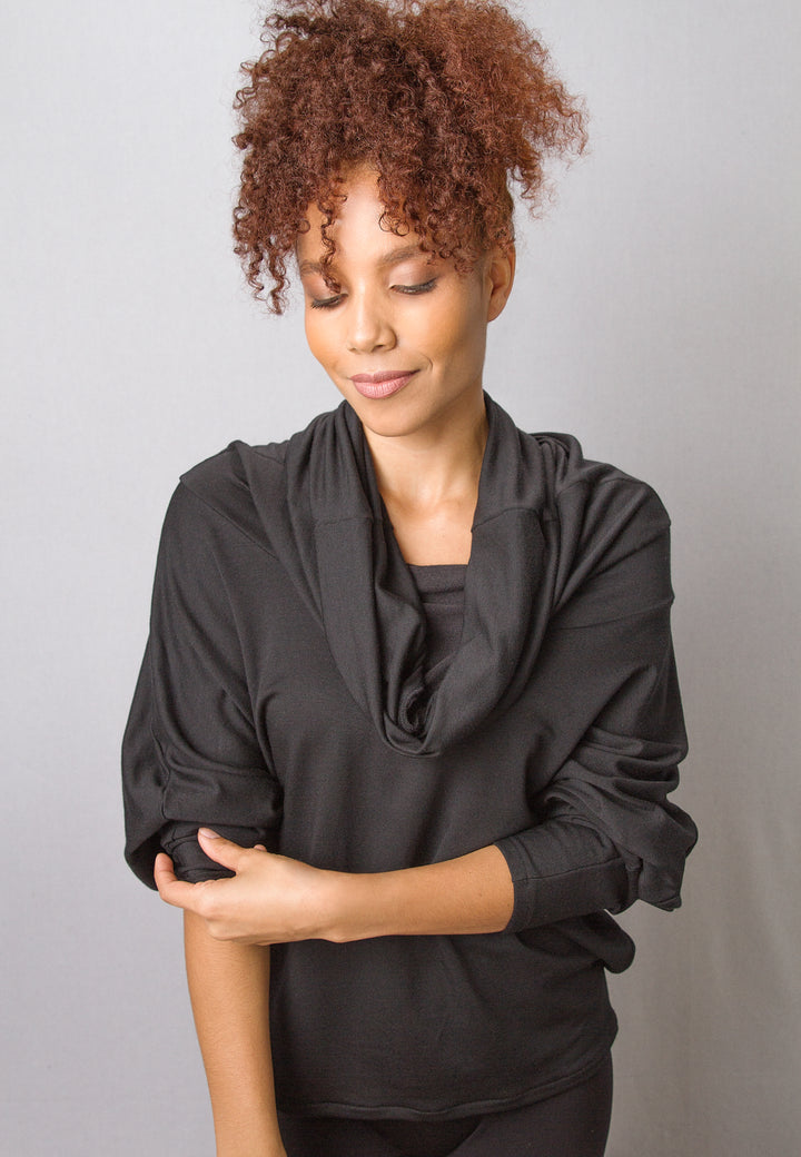 Berry Cowl Sweater Dress/Top